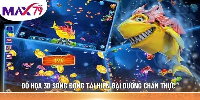 Đồ họa 3D sống động tái hiện đại dương chân thực